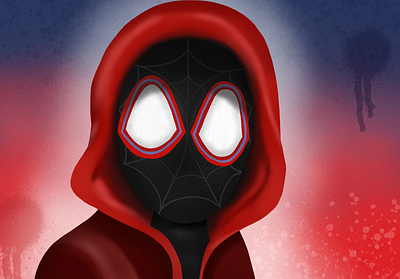 Spiderman: Into the Spiderverse character design concept draw drawing illustration procreate sketch spraypaint