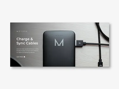 Moyork Banner Template advertising banner branding button cables clean digital layout marketing product social advertising social media template type web