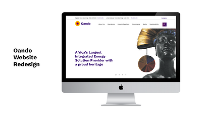 oando Landing Page redesign design figma figmaafrica figmadesign lagos landing page nigeria ui ui design website design