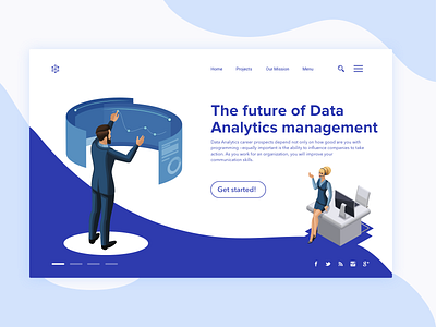 Data Analytics Management business design developement illustration ui ux vector webpage