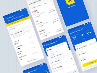 Flight apps Tiket.com - Exploration apps branding clean dashboard design designer desktop dribbble illustration interface landing logo minimalist mobile smooth tiket.com typography ui ux website