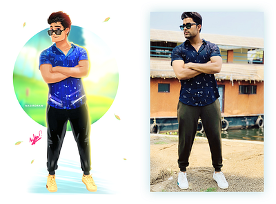 Digital Art Work | Cartoon Portrait animation art art deco art direction artist cartoon character design digital draw drawing game illustration illustrator nasirkhann7 painting sketch vector vectorart work