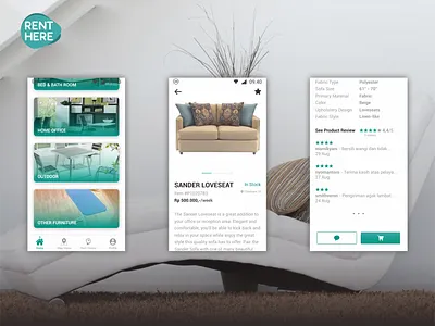 RENT HERE MOBILE APP BY YOSAFAT DHIMAS (2) coreldraw coreldraw x8 graphic design ui design ui ux design ux design