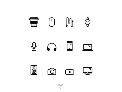 Technology Iconset adobe illustrator app flat icon illustration minimal technology ui ux vector web