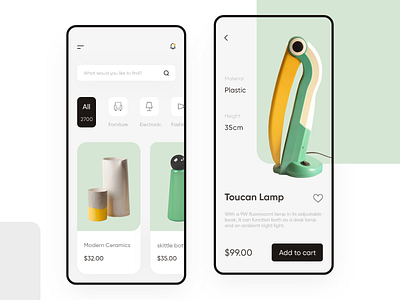 Shopping App app design application clean ui creative design design trends gallery inspiration interactive design ios app light minimal minimalist photo shopping ui ui design uiux web webdesign white clean ui