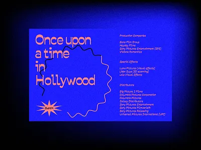 Hollywood Poster - Quentin Tarantino art blur brand branding clean design film font gradient graphic design identity logo minimal movie noise quentin quentin tarantino spray type typography