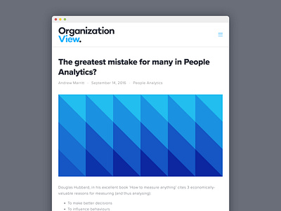 OrganizationView blog design abstract automation blog design graphic hr squarespace type typography ui vector web website