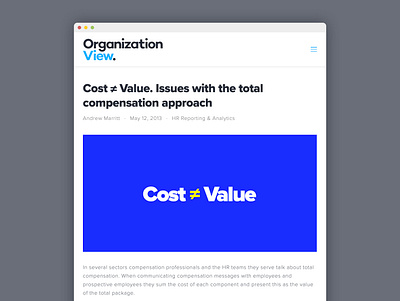 OrganizationView blog design abstract automation blog design graphic hr squarespace type typography ui vector web website