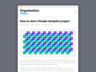 OrganizationView blog design abstract automation blog design graphic hr squarespace type typography ui vector web website
