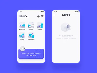 Medical App clean medical voice assistant