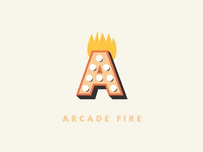 Arcade Fire arcade fire flame logo