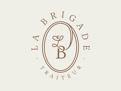 La Brigade - Catering & food services badge brand branding caterer catering custom type food logo logotype monogram ornement quality restaurant type typography wedding