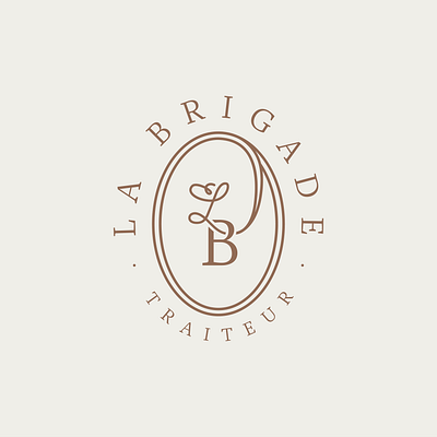 La Brigade - Catering & food services badge brand branding caterer catering custom type food logo logotype monogram ornement quality restaurant type typography wedding