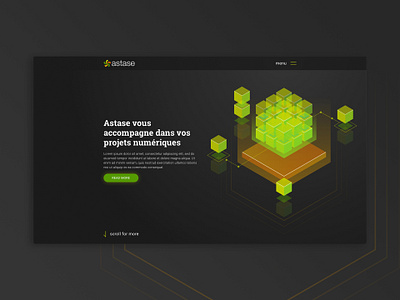 astase (website) design ui web