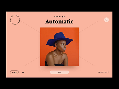 Point — vinyl shop animation audio concept desktop e commerce e shop interaction interface navigation point shop slider store ui ui design uiux vinyl web web design website