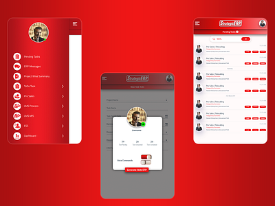 StrategicERP App app branding clean concept design design system icon logo ui ux