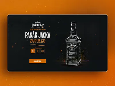 Jack Daniel's- Landing page Jack Friday animation coctail design jackdaniels landingpage ui ux vafighters webdesign website
