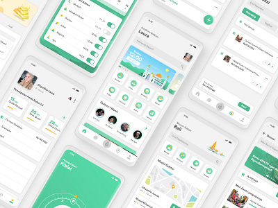 Muslim App V2.0 I WIP adobexd android design illustration interaction design interface ui ux vector