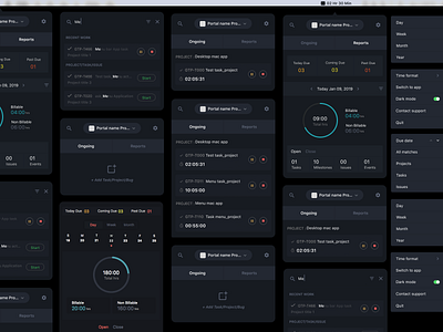 Mac App - Project management inspiration mac application menubar projects task taskmanagement uidesign user interface