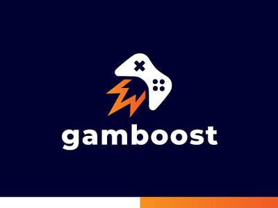 GAMBOOST - Logo Design blog logo branding business logo company company branding company logo design flat gaming gaming logo graphic design icon identity illustration logo logo design logos logotype minimal twitch