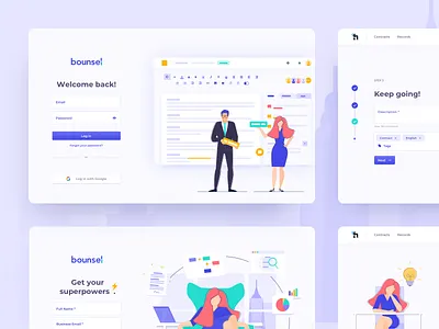 Law Business Platform business colourful design heroes illustration law law office lawyers onboard onboarding platform superhero ui ux web website
