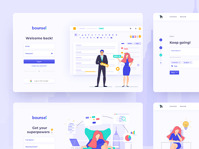 Law Business Platform business colourful design heroes illustration law law office lawyers onboard onboarding platform superhero ui ux web website