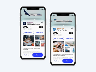Book your experience - Flight app animation booking emirates flight app interaction ios lufthansa mobile app pan am