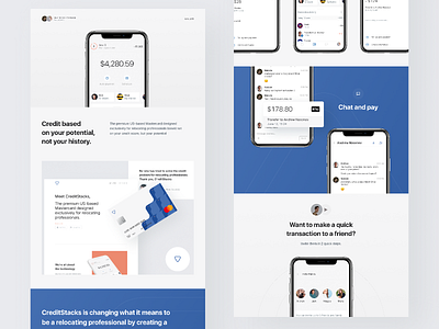 CreditStacks - Case Study agency credit creditcard cryptowallet financial financial app fintech freelance insurtech ios iot landing landingpage medtech minimal mobile ux wallet web website
