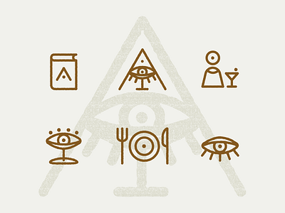 Icons for Instagram bar bartender best branding cocktail design eye flat food icon instagram stories logo menu minimal soul typography vector