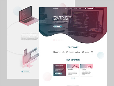 Website for IT company design ui web