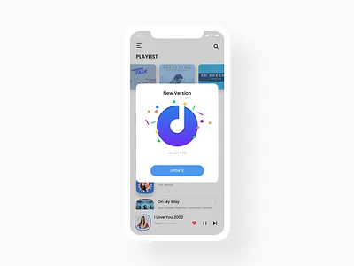 pop up : music app new version - 016 app app design daily 100 challenge dailyinspiration dailyui design inspiration mobile music musicapp ui uidesign ux