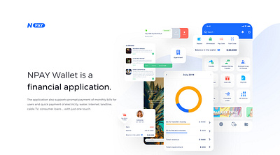 NPay Wallet Sketch Template app bank bill clean finance incentives kit modern money payment template transaction transfer ui wallet