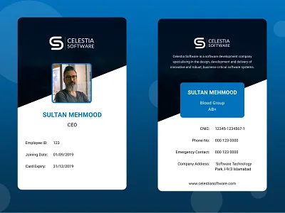 Employee ID Card employee card graphic design id card id card design mock up