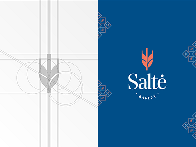 Salte Bakery logo baked goods dessert bakery patisserie desserts cafe coffee shop doughnut grid process matchematical idea iconic logo logo mark symbol mark monogram creative minimal symbol branding web perfect wheat