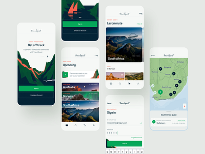 Travel Quest App - 03 - Case Study branding icon illustration logo product design travel ui ux