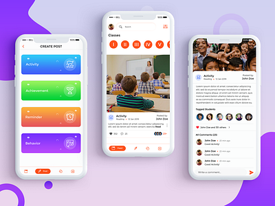 Clazma-The Classroom Management App mobile app design mobile app development mobile app experience mobile app icon ui ux design ui ux user experience