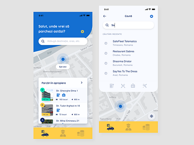 TPARK Parking App Redesign mobile app mobile app design parking app tpark