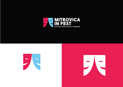 Mitrovica In Fest / Comedy Festival branding design graphic icon illustration logo monogram vector