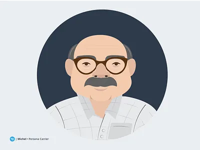 Everoad | Persona Michel branding design digital everoad illustration logistic transport ui ux vector