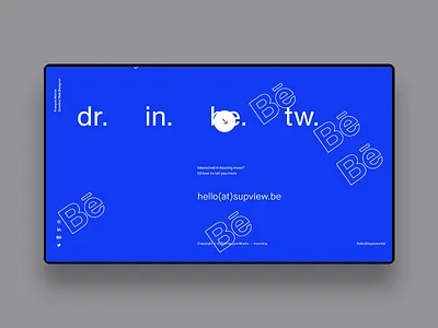 FM/Folio ― 02 animation clean minimal parallax portfolio principle socials transition uiux webdesign