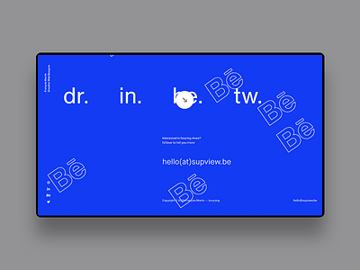 FM/Folio ― 02 animation clean minimal parallax portfolio principle socials transition uiux webdesign