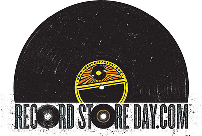 Record Store Day logo branding design illustration logo typography