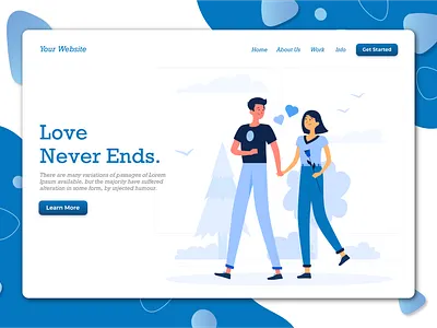 Travelling Couple Love Together Illustration autumn park couples design illustration travel agency traveling