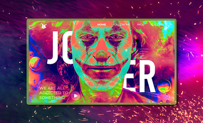 Joker adobephotoshop adobexd art artwork joker uidesign uiux web webdeisgn website website builder website concept website ui