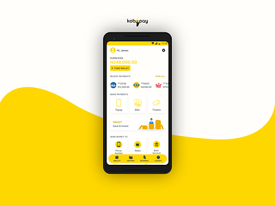 Kobopay Home design mobile design product design uiux user interface