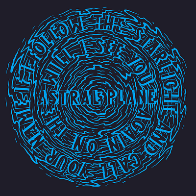 Balancer's Eye astral balance circle fan art hand lettering hand lettering art lettering lord huron lyrics outer space type typography weird type