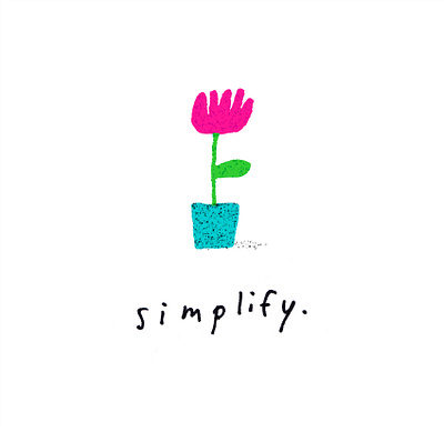 simplify flower illustrator illustratrion