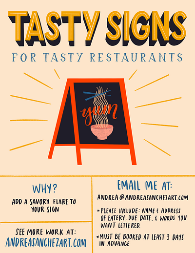 Tasty Signs chalk chalkboard design food hand lettering illustration lettering menu noodles ramen restaurant signs tasty type typography yum