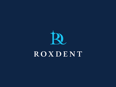 Roxdent brand dental flare logo tooth