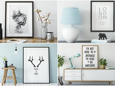 Frame Mockup Bundle Vol 3 banner design device device mockup illustration logo material mockup mockup psd mockup template poster showcase